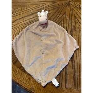 Angel Dear Giraffe Baby Security Blanket Tan Plush Lovey Snuggler Blankie